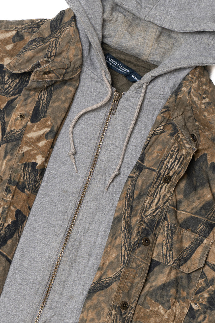 Hooded Camo Faded Glory Jacket