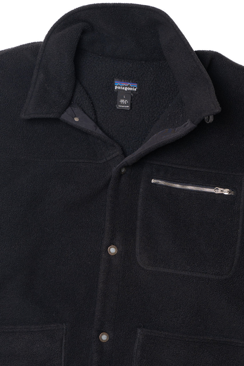 Vintage Patagonia Black Fleece Chore Coat