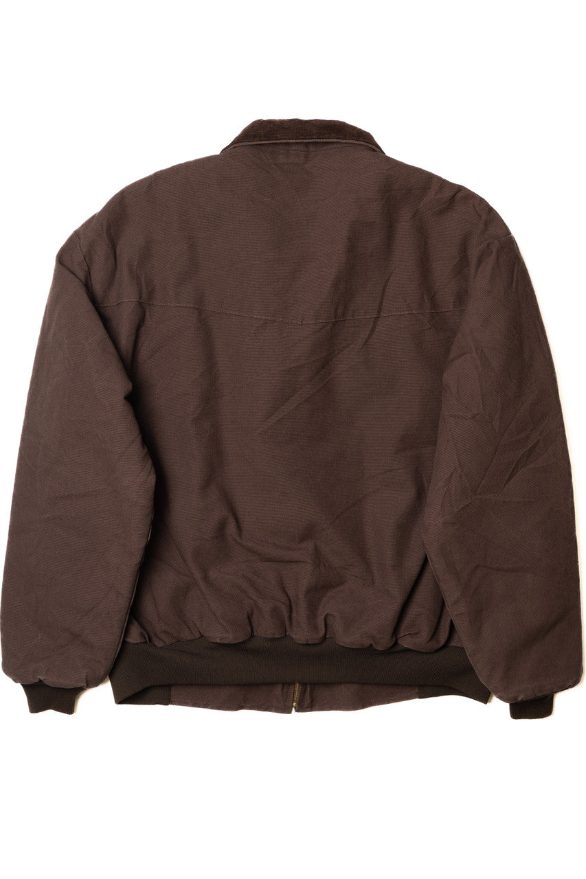 "Beck's Hybrids" Embroidered Flannel Lined Workwear Coat