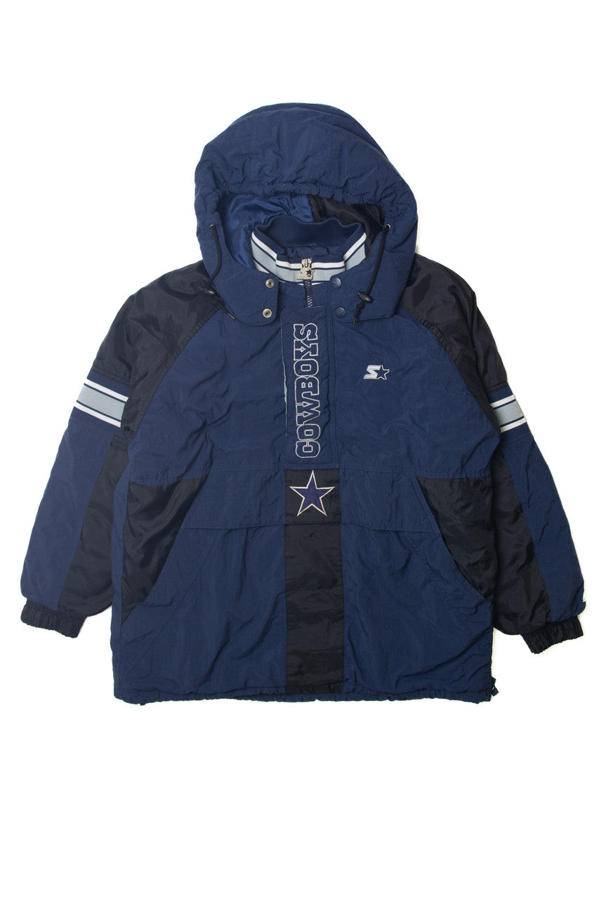 NFL Proline Cowboys Quarter Zip Winter Coat
