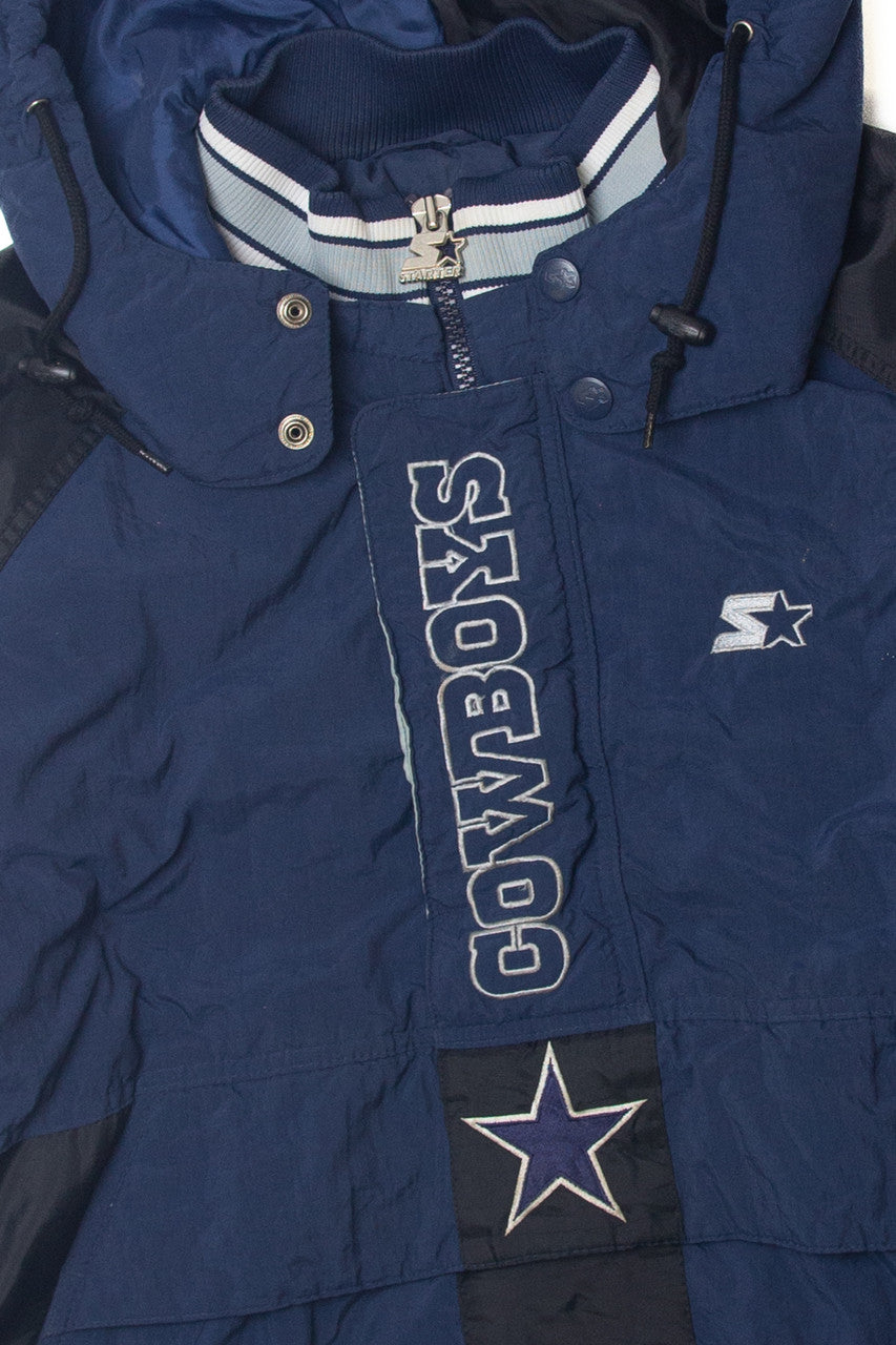 NFL Proline Cowboys Quarter Zip Winter Coat