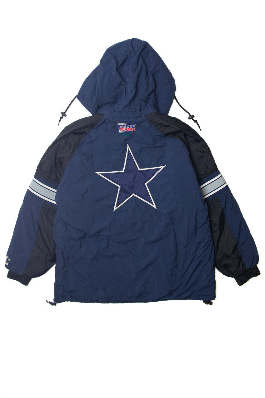 NFL Proline Cowboys Quarter Zip Winter Coat