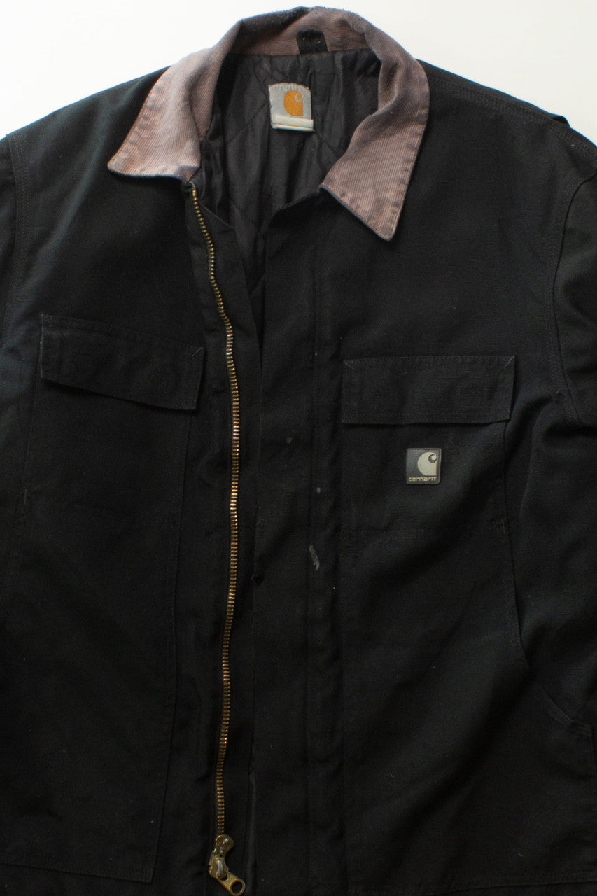 Vintage Black Distressed Carhartt Jacket (1990s)