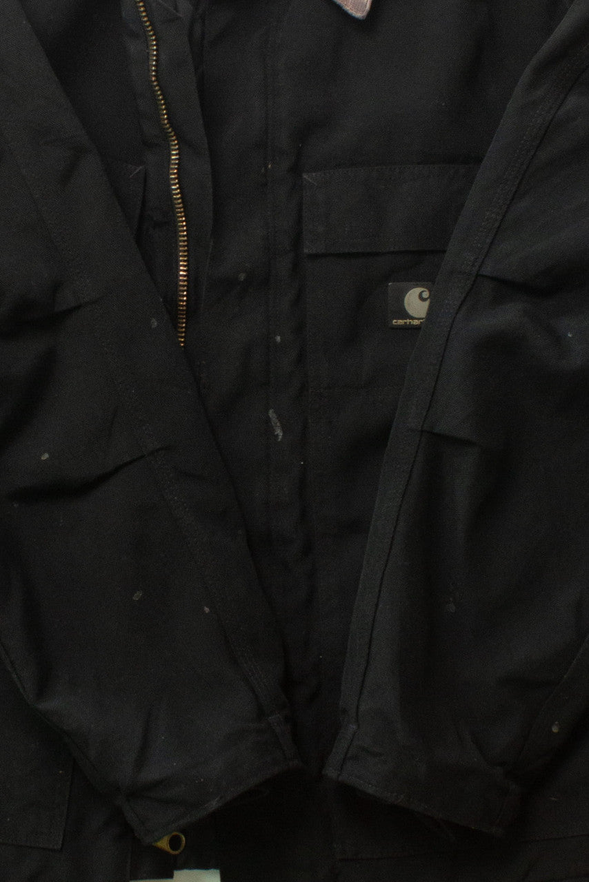 Vintage Black Distressed Carhartt Jacket (1990s)