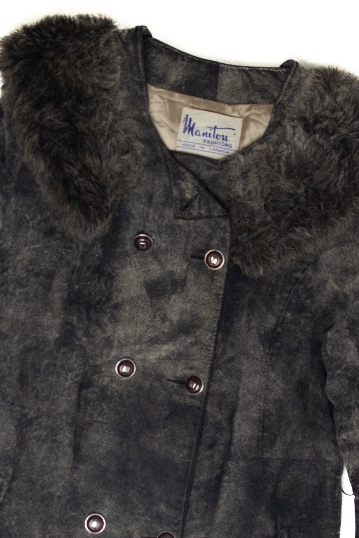 Vintage Manitou Faux Fur Winter Coat