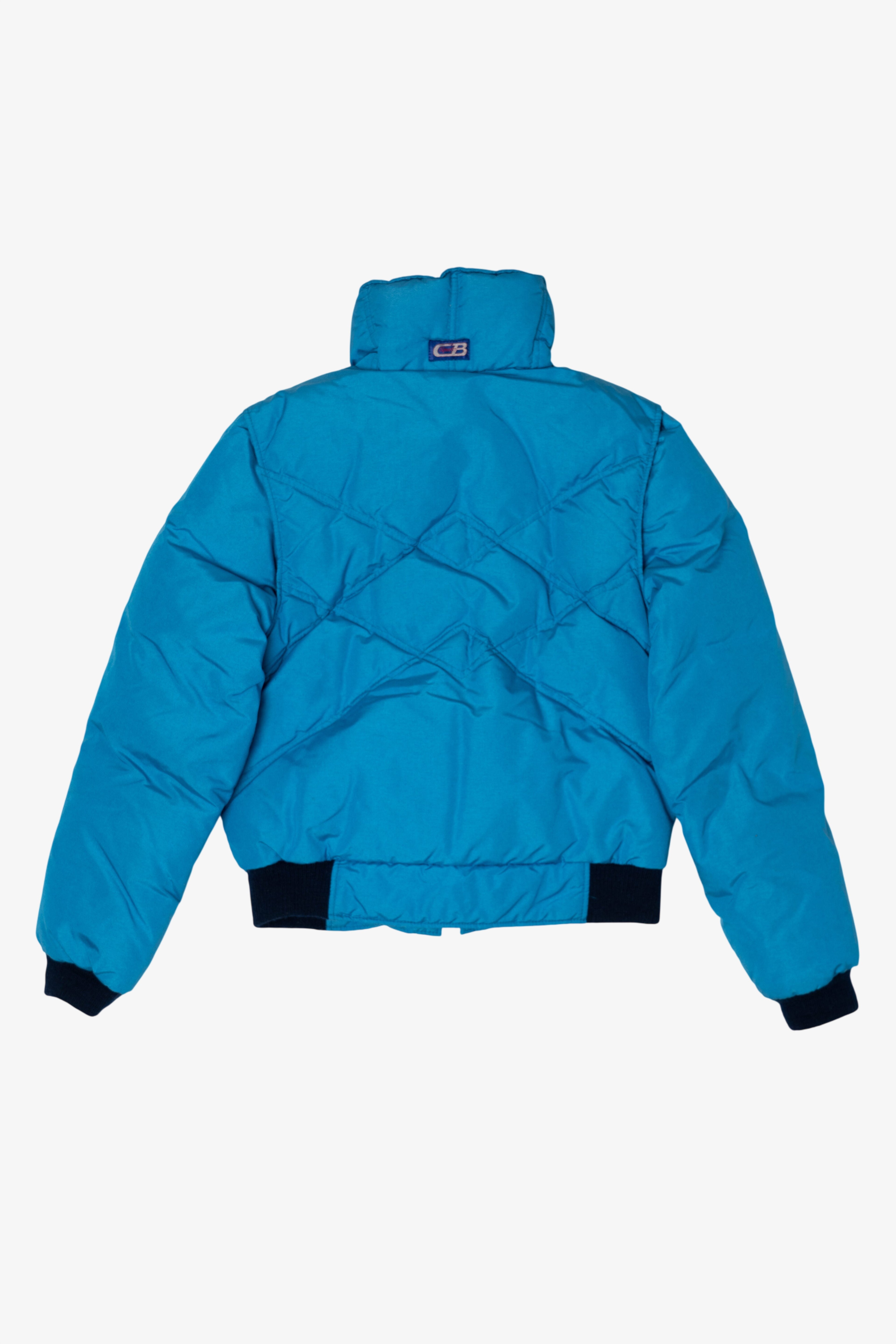 Vintage Blue CB Sports Puffer Coat (1990s)