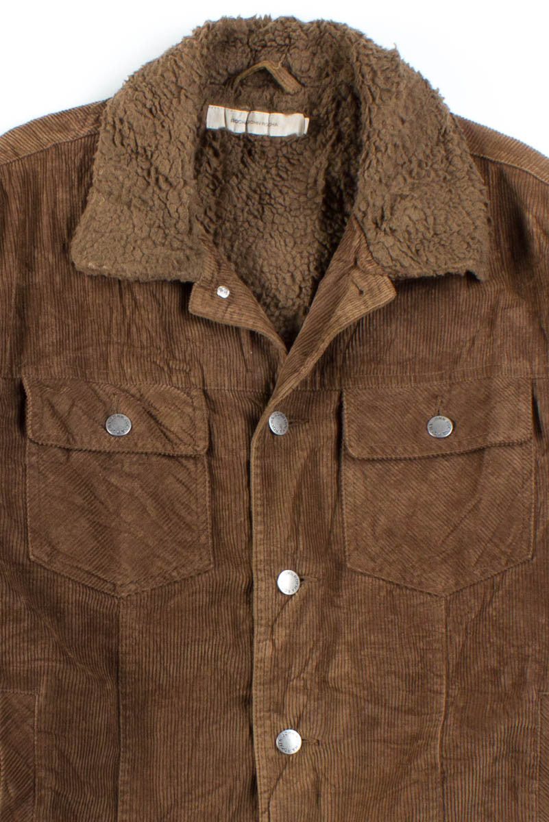 Brown Sherpa Lined Corduroy Jacket 2