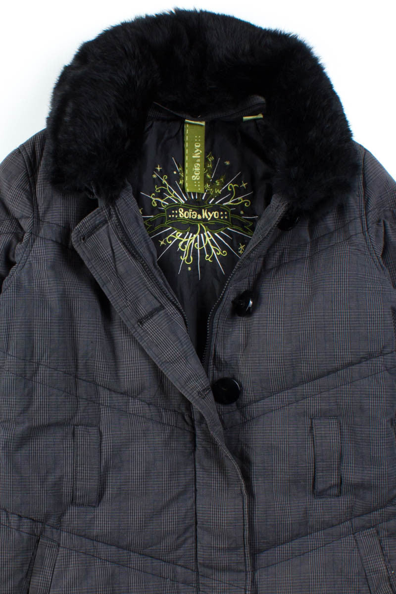 Grey Plaid Soia & Kyo Parka