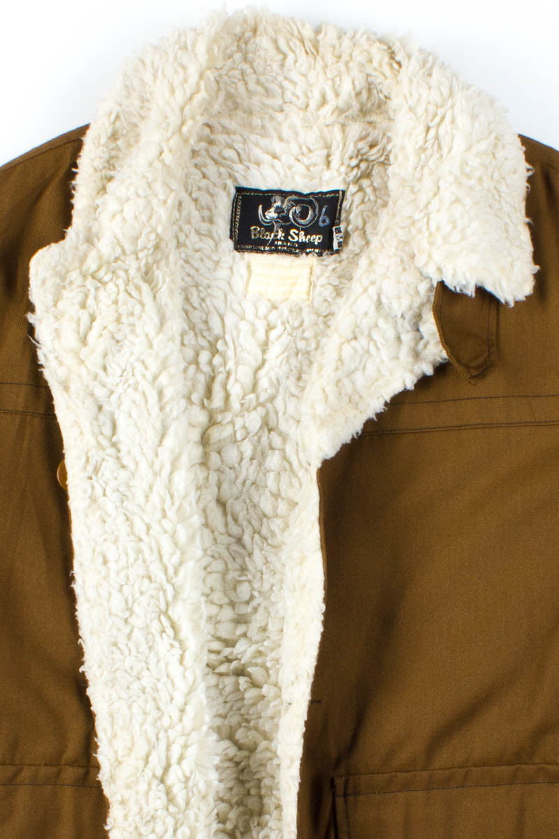 Brown Faux-Fur Lined Winter Coat