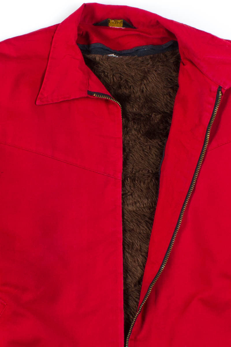 Red Sherpa Lined Jacket