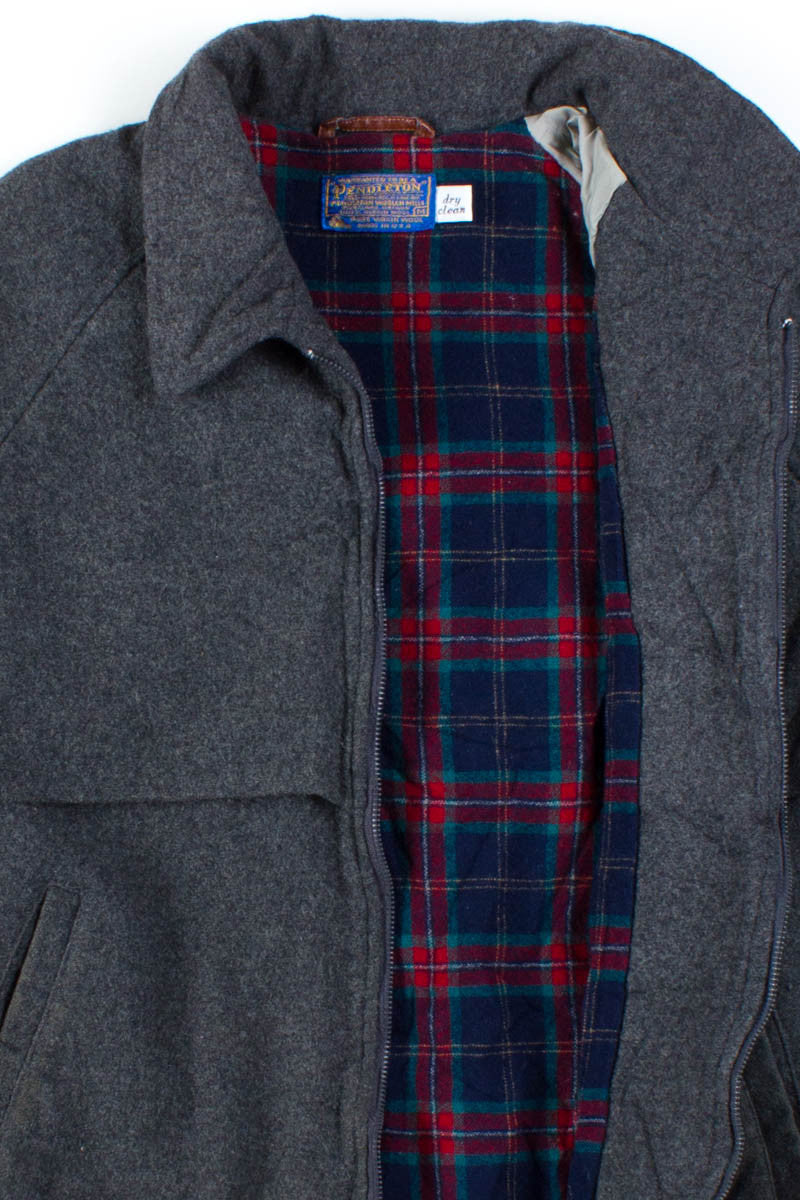 Grey Wool Pendleton Jacket 1