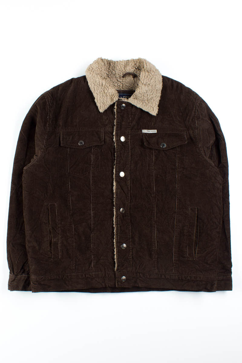 Brown Sherpa Lined Corduroy Jacket 3