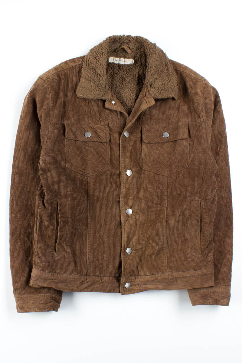Brown Sherpa Lined Corduroy Jacket 2