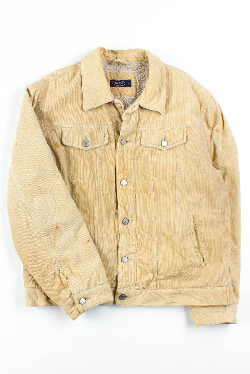 Butterscotch Sherpa Lined Corduroy Jacket
