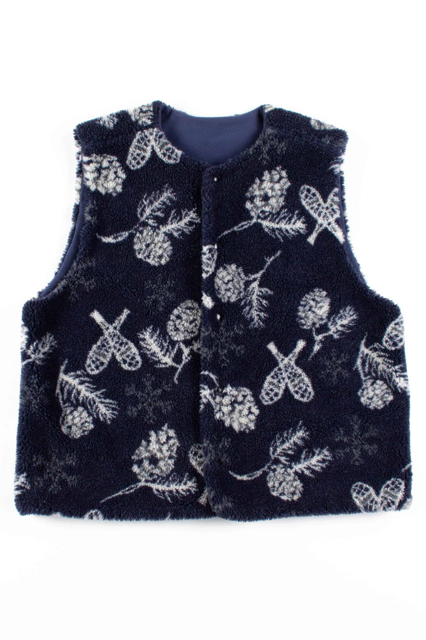 Navy Winter Fleece Vest