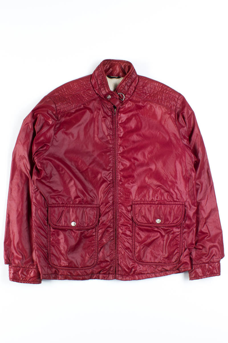 Burgundy Fleece Lined Jacket