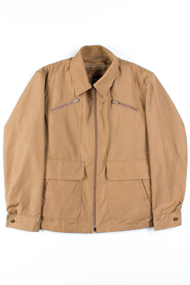 Tan Sherpa Lined Jacket