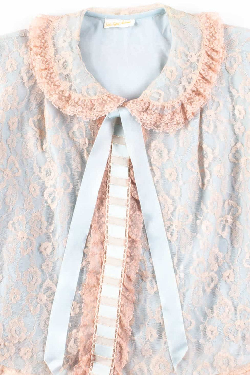 Vintage Saks Fifth Avenue Lace Vintage Top