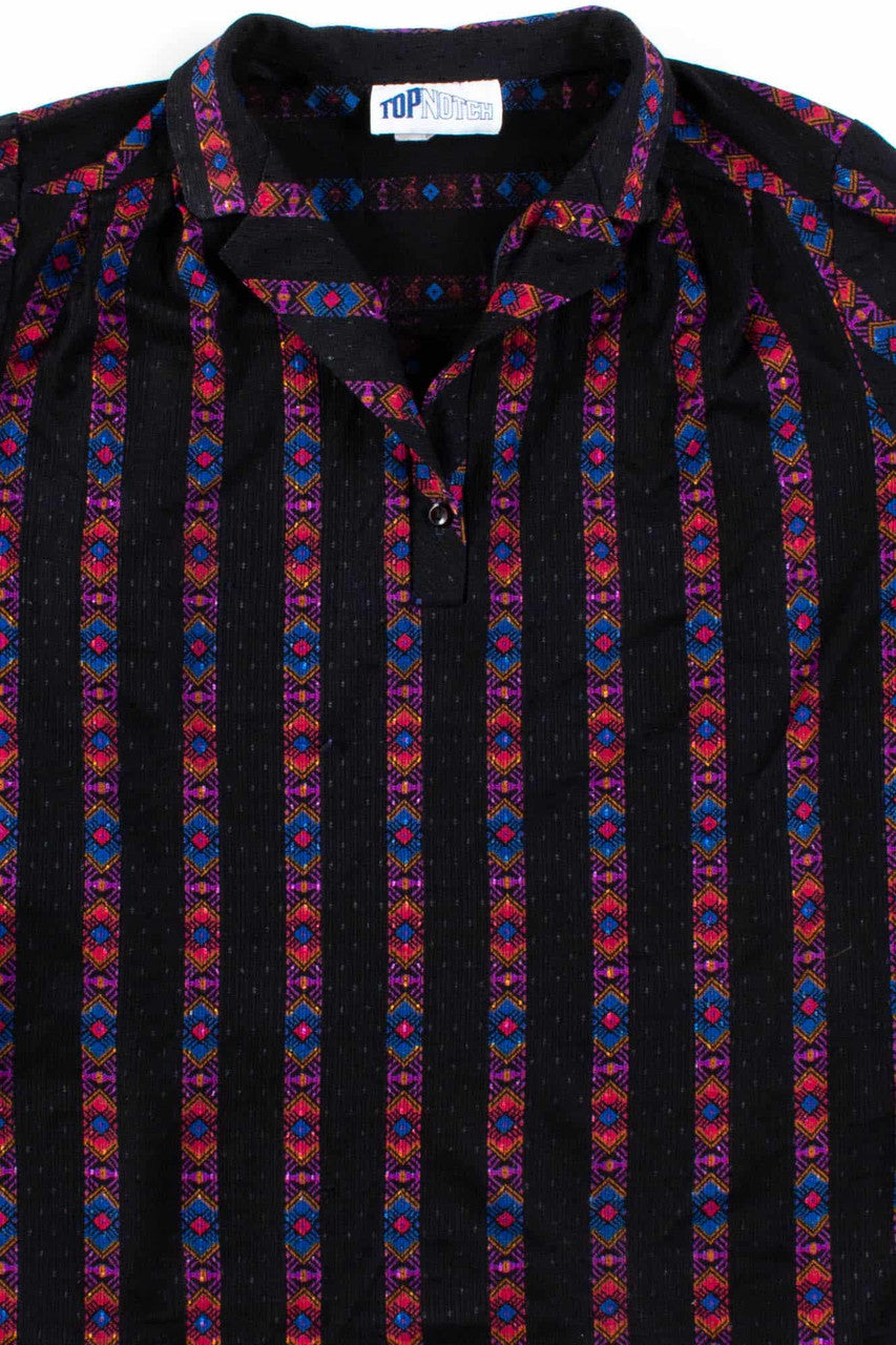 Abstract Striped Blouse