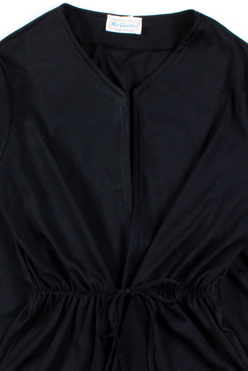 Black Wrap Blouse
