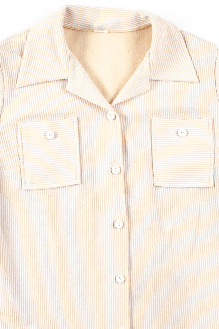 Yellow Seersucker Blouse