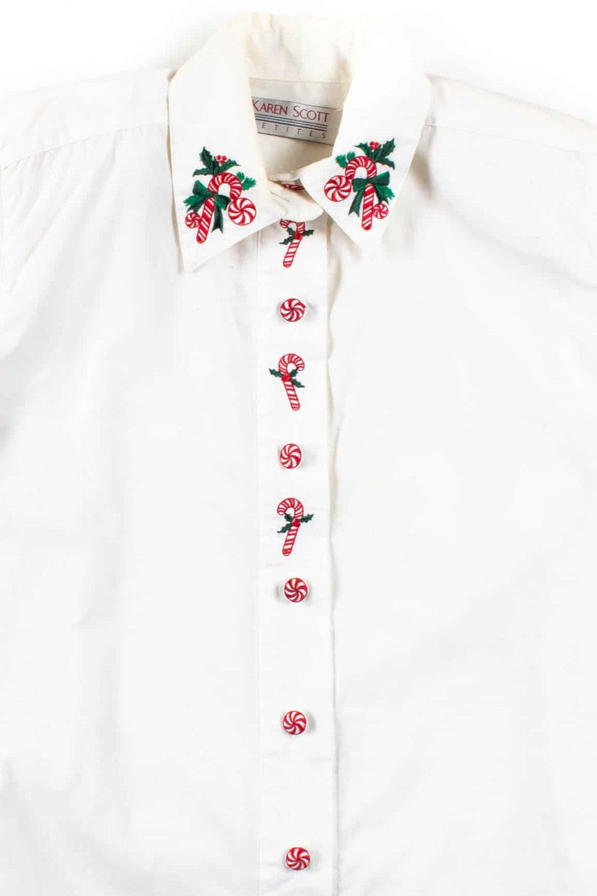 Holiday Peppermints Blouse