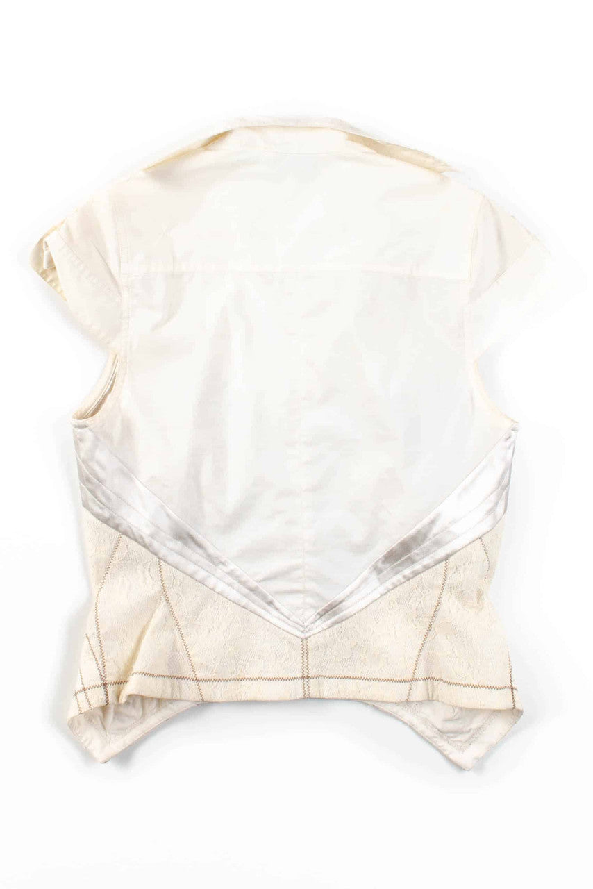 White Lace Corset Top