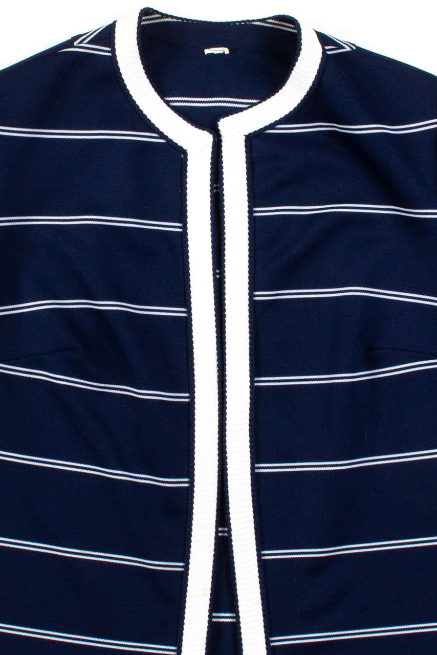 Navy Short Sleeve Open Cardigan
