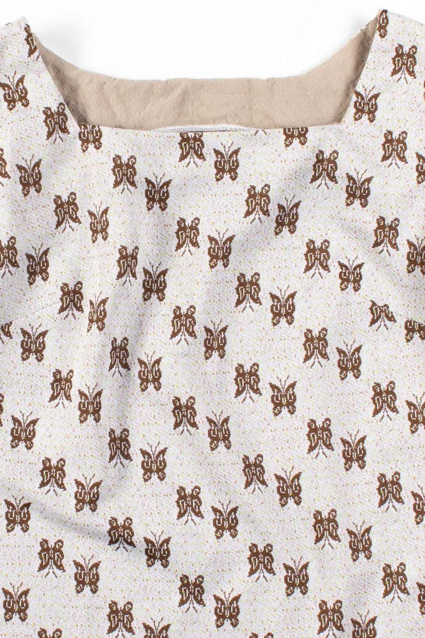 Brown Butterflies Tank Top