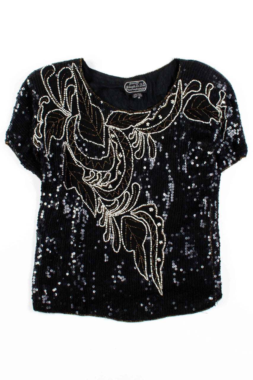 Joseph Le Bon Silk Sequin Top