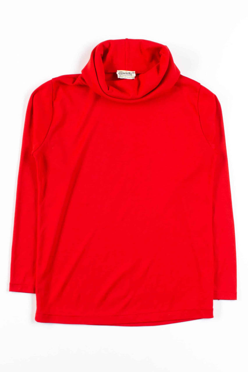 Vintage Red Turtleneck