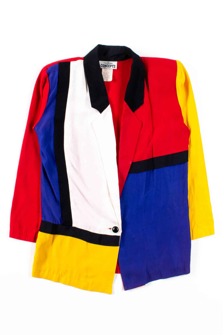 Mondrian Pattern Blazer