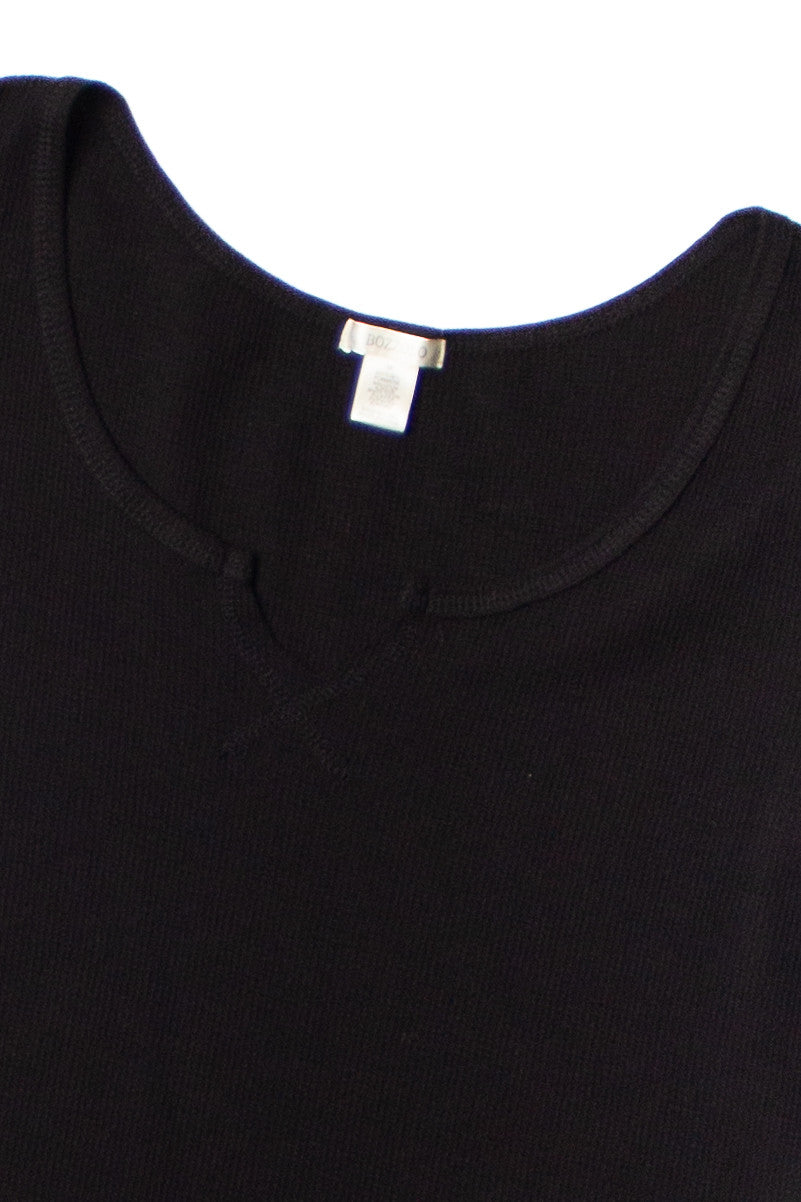 Extended Sizes Black Notch Thermal Tee