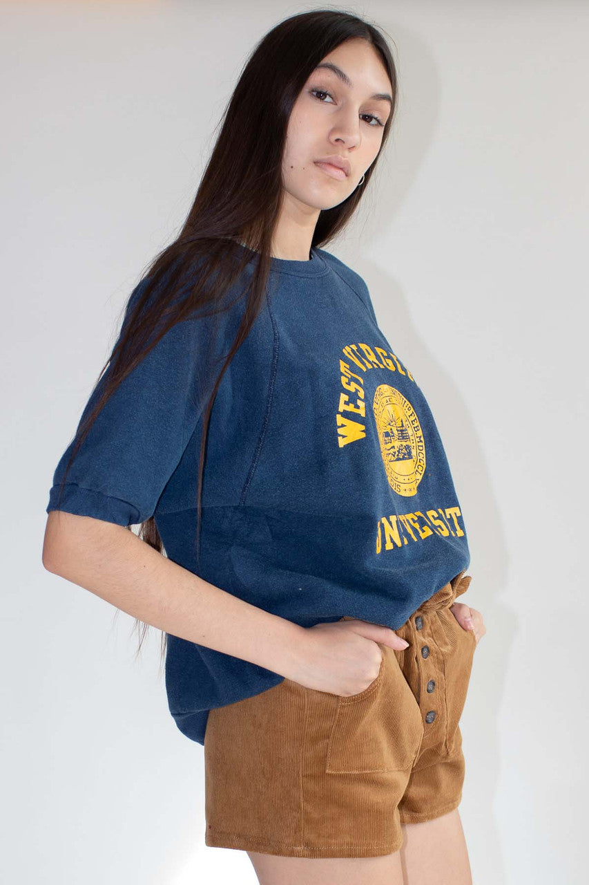 West Virginia University Short Sleeve Sweatshirt