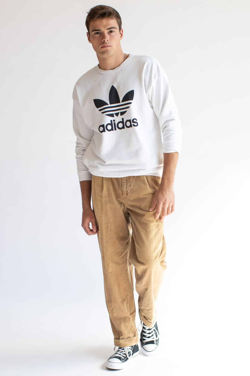 White Adidas Pocket Sweatshirt