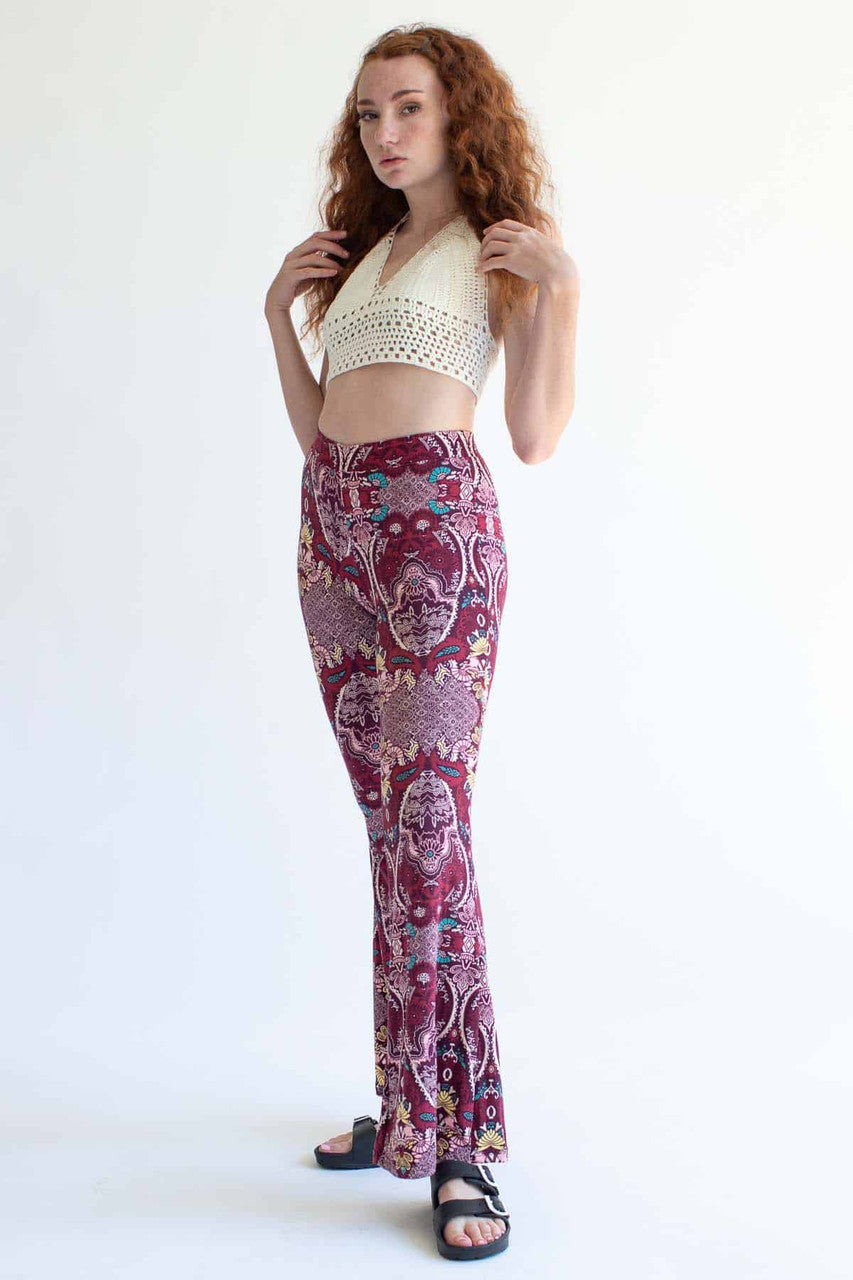 White Crochet Tie Halter Top