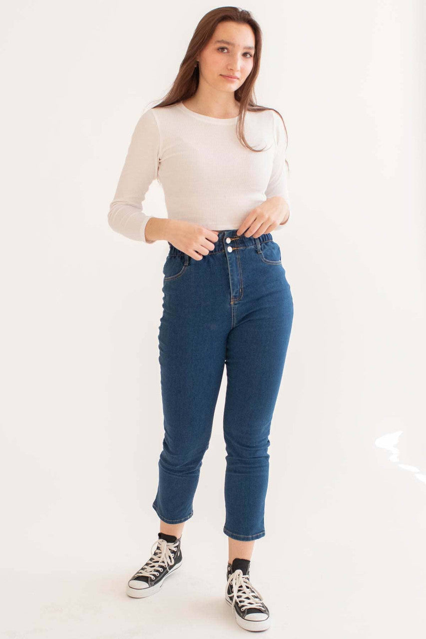 White Long Sleeve Thermal Top