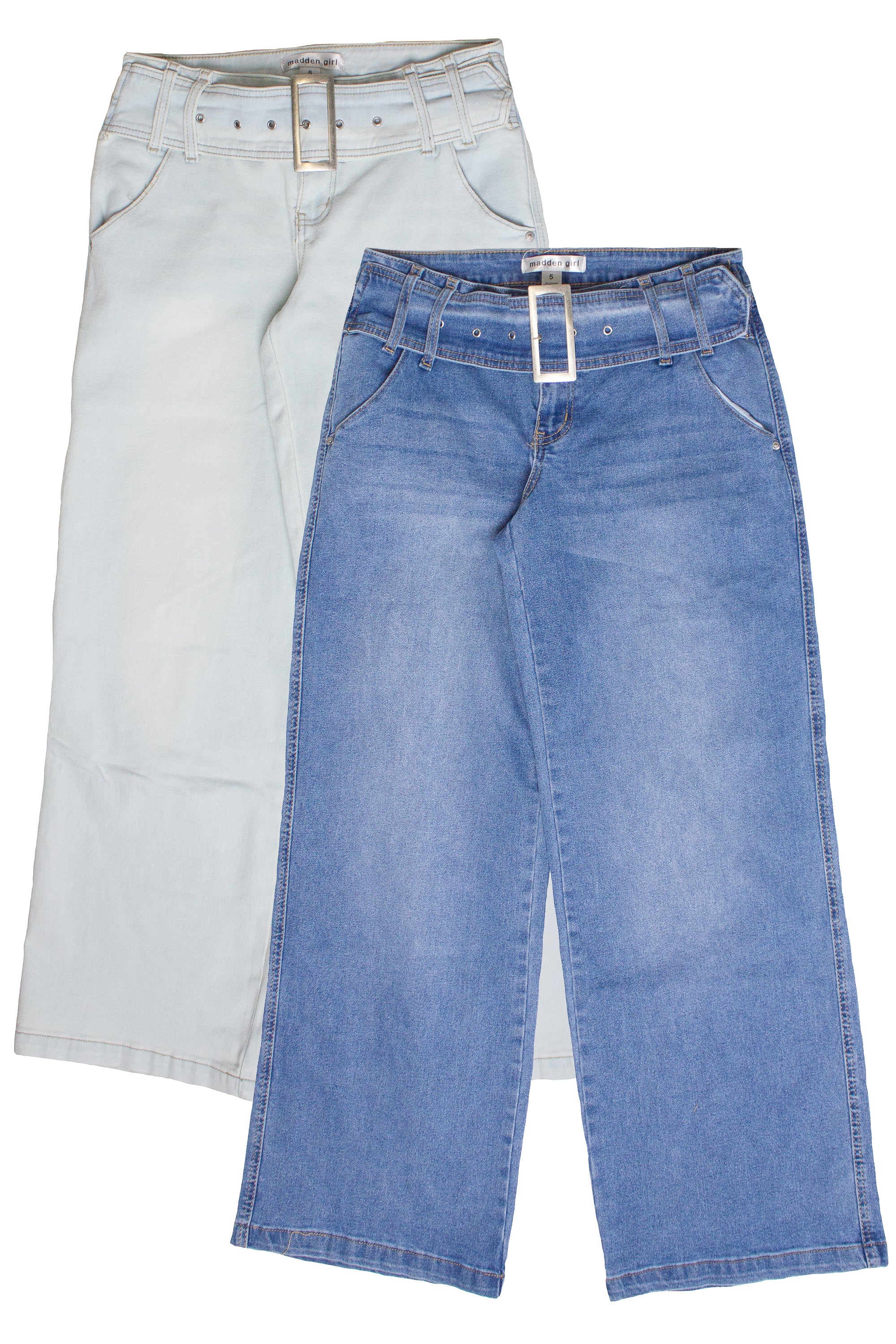 Belted Wide Leg Jeans