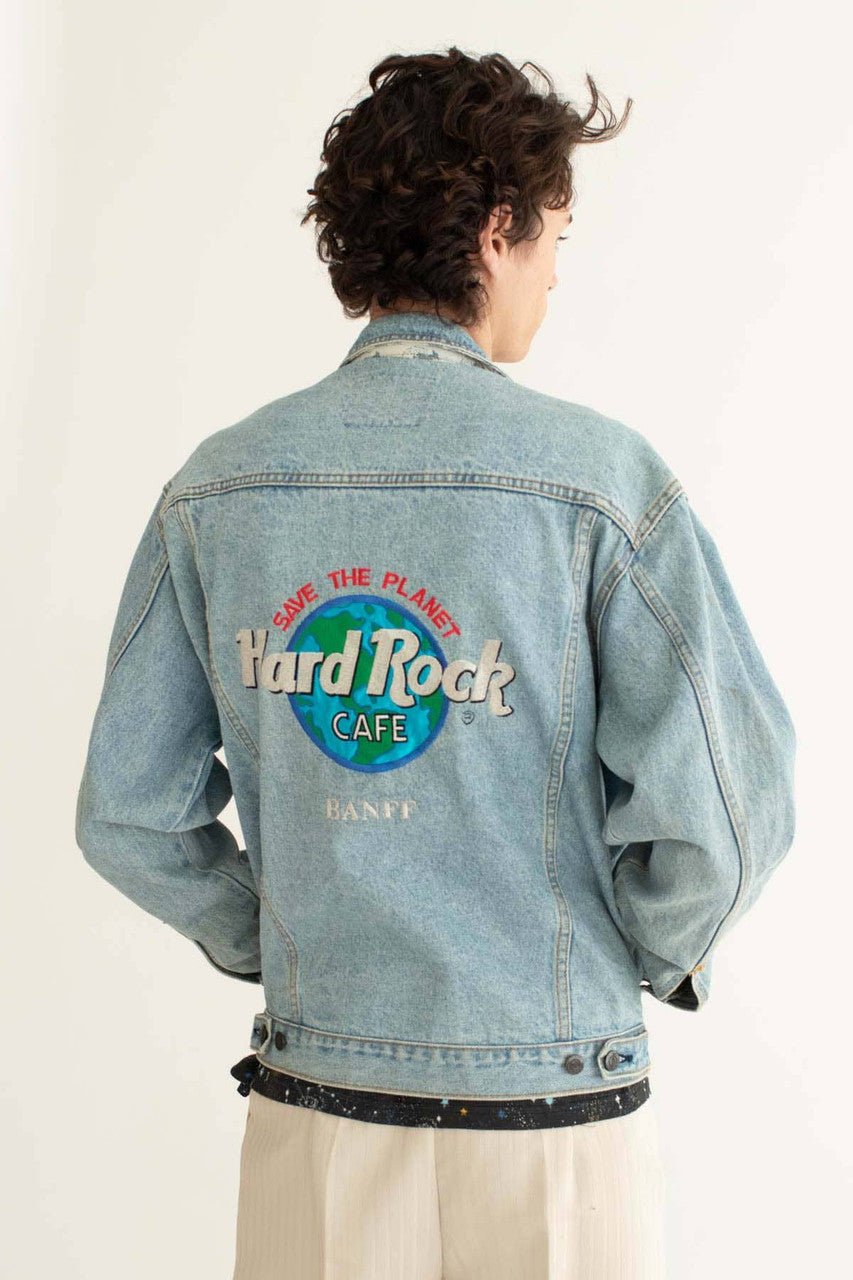 Vintage Hard Rock Cafe Banff Denim Jacket 1282