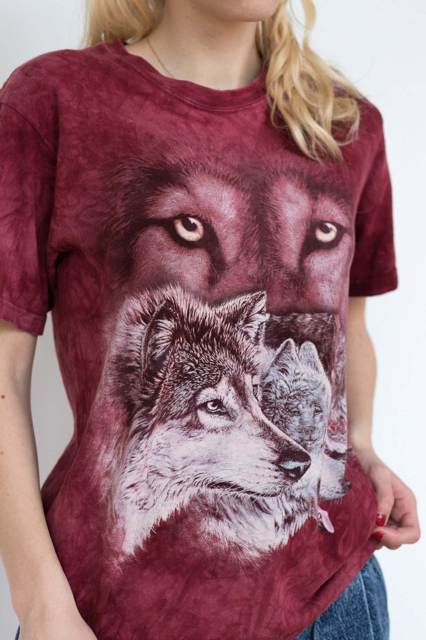 Wolves Puzzle Tie Dye Tee