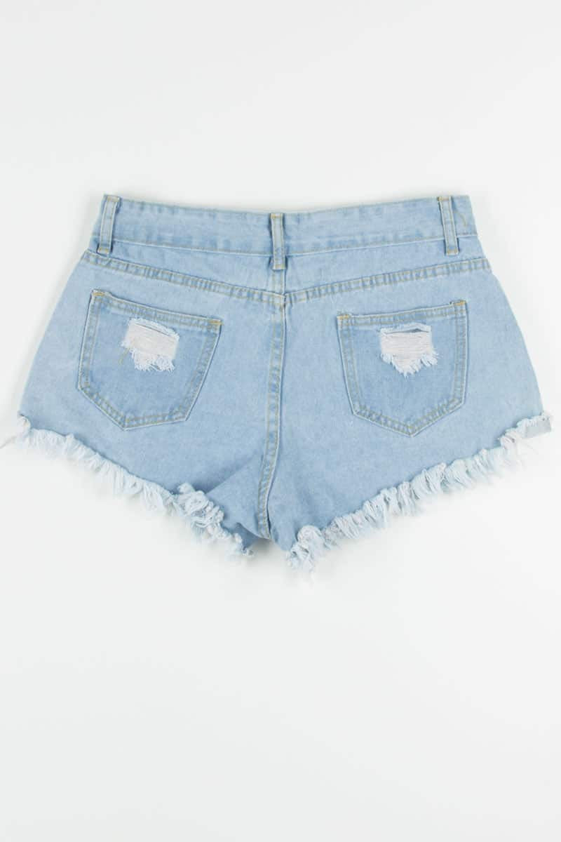 Distressed Cut Off Denim Shorts (sz. Large)