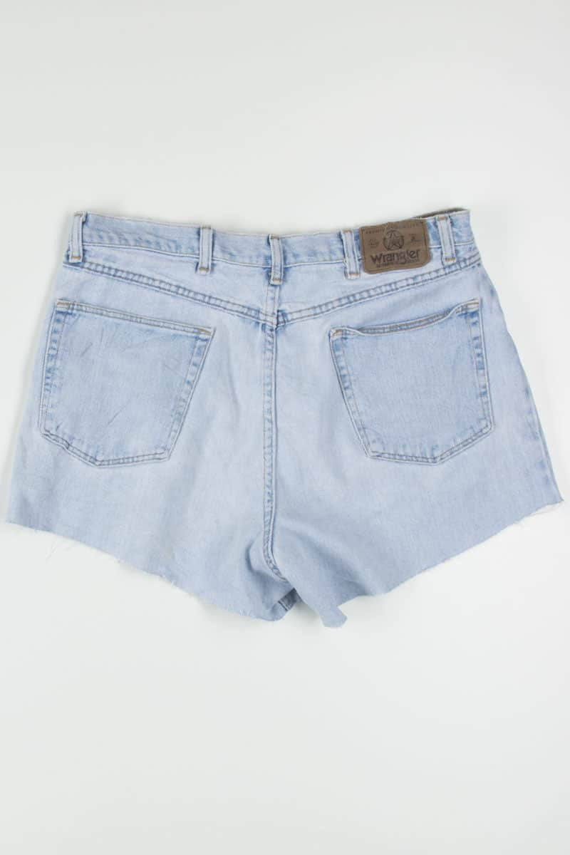 Light Wash Cut Off Wrangler Shorts