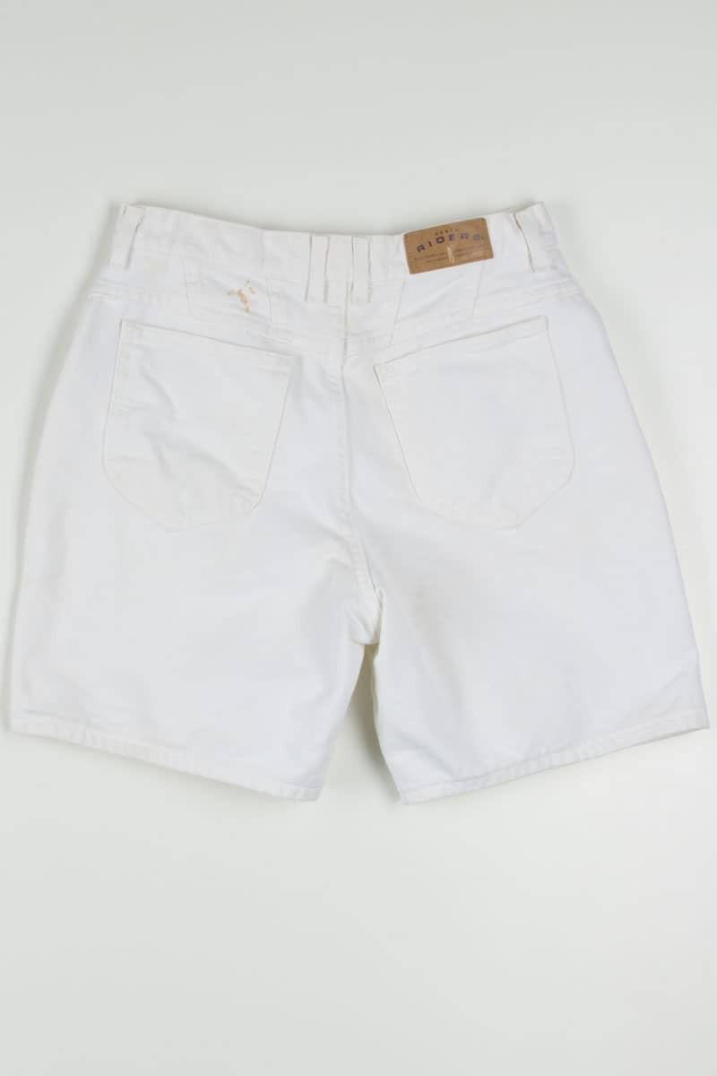 Women's Vintage Cream Denim Shorts 327 (sz. 12)