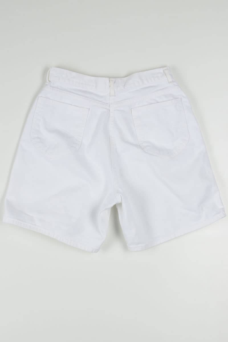 Women's Vintage White Chic Denim Shorts 331 (sz. 14)