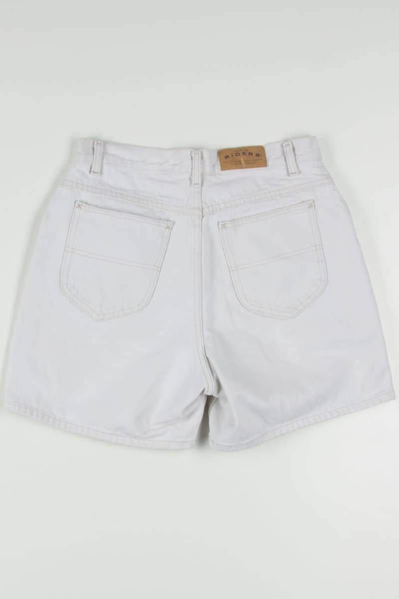 Women's Vintage Cream Riders Denim Shorts 343 (sz. 12 Med)