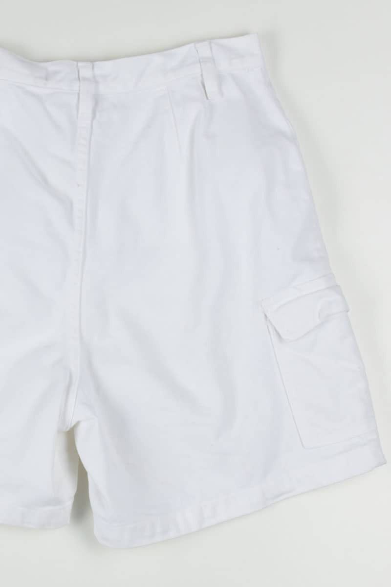 Women's Vintage White Denim Shorts 307 (sz. 10)