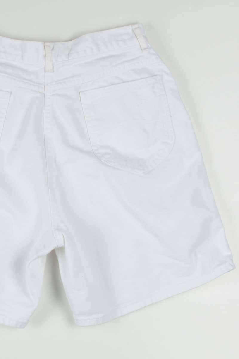 Women's Vintage White Chic Denim Shorts 331 (sz. 14)