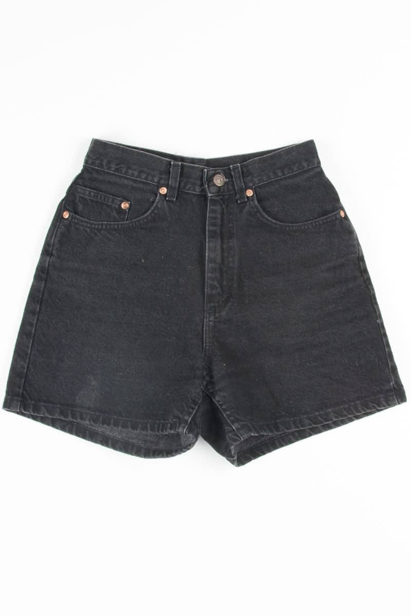 Black Lee High Waisted Denim Shorts (sz. 7 Med)