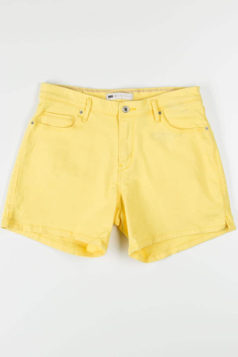 Yellow Stretch Levi's Denim Shorts (sz. 8)
