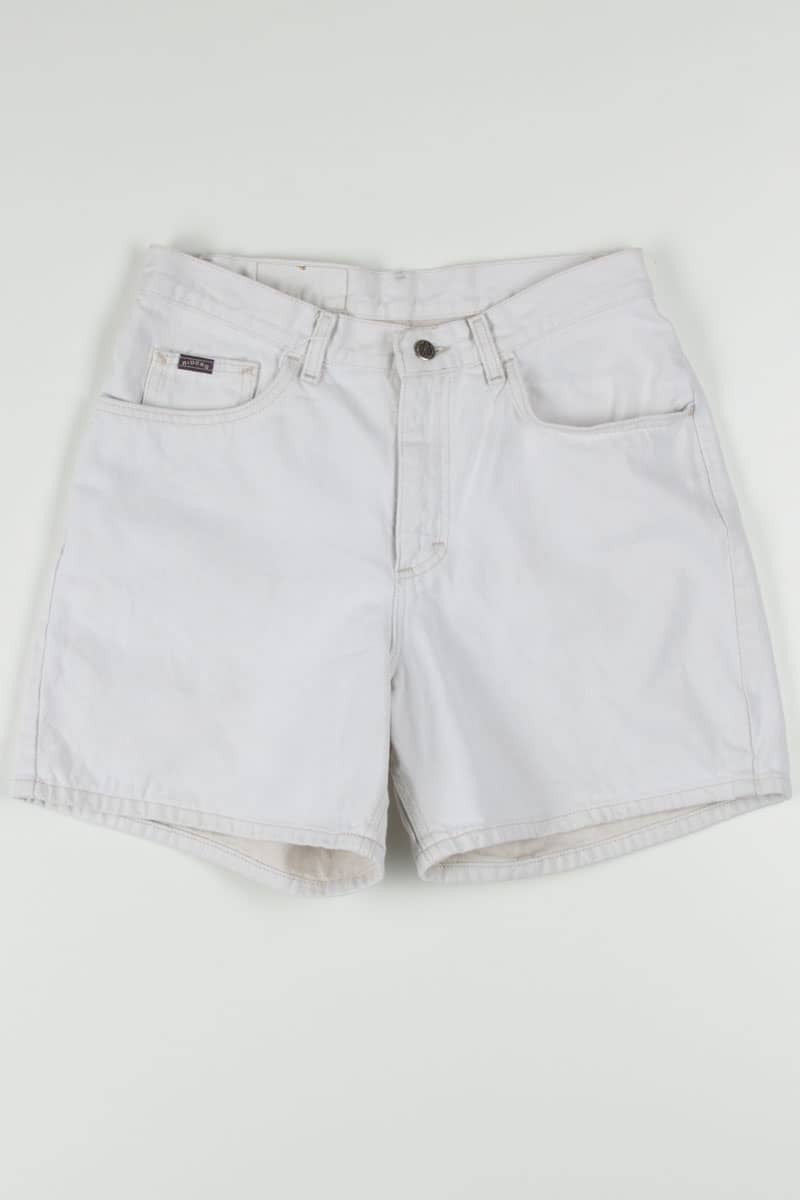Women's Vintage Cream Riders Denim Shorts 343 (sz. 12 Med)